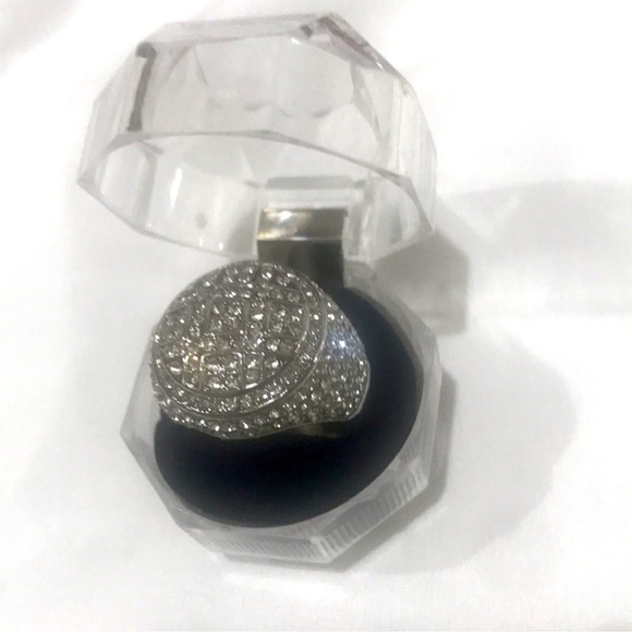 NWT Micro Pavé CZ Crystal Ring - Unisex - Picture 6 of 6